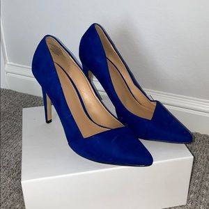 Suede Blue Pump